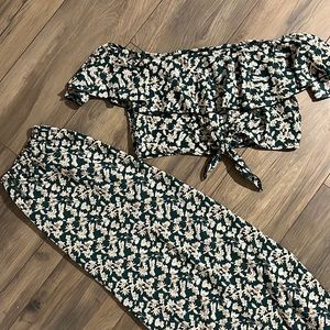 Beautiful Green Skirt Set